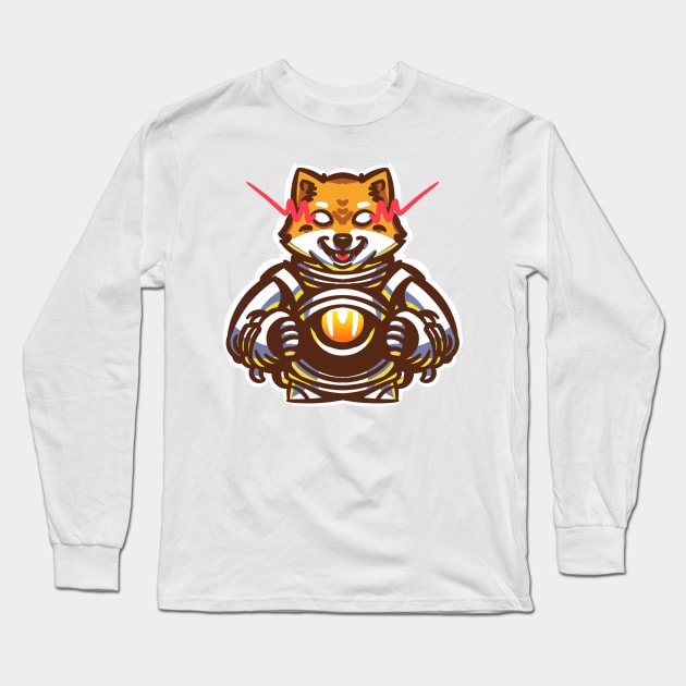 shiba inu astronaut Long Sleeve T-Shirt by B&E